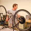 Christopher McNamara of the Electric Bike project developing regenerative braking and battery capacity.